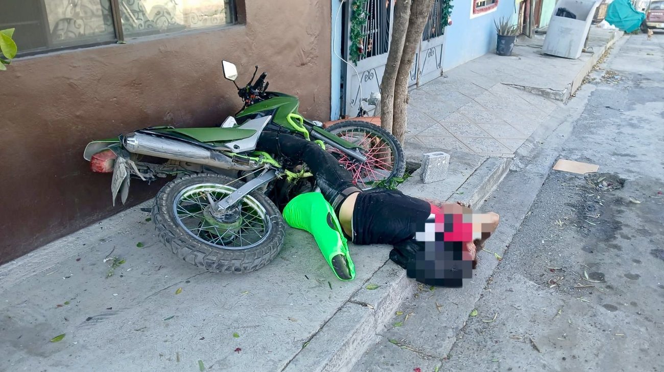 Motociclista choca en Guadalupe; unidad tenía reporte de robo