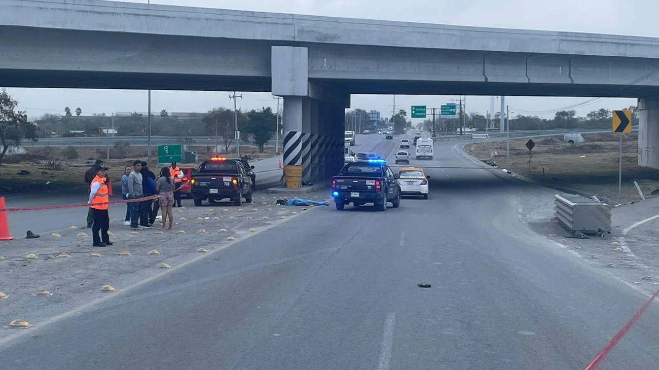 Muere atropellado por taxi en la carretera a Reynosa 