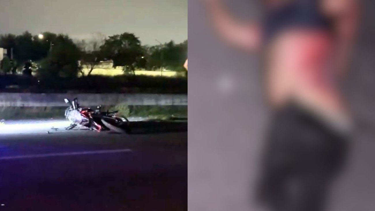 Muere motociclista tras derrapar en Anillo Periférico en Juárez