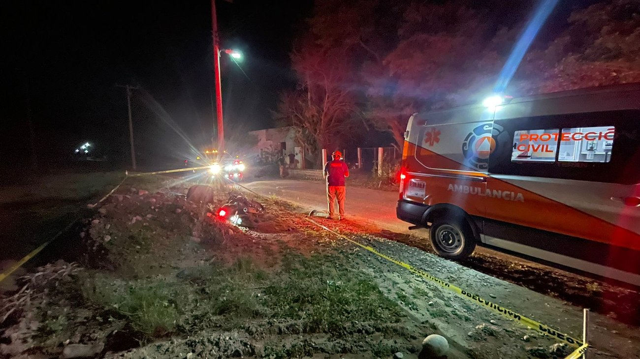 Motociclista pierde la vida en accidente en General Terán