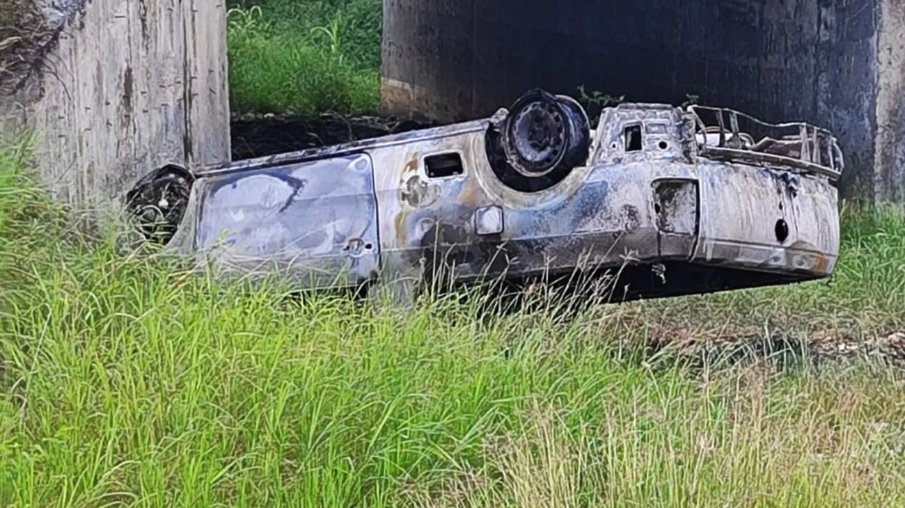 Fallece persona calcinada tras accidente en Cadereyta