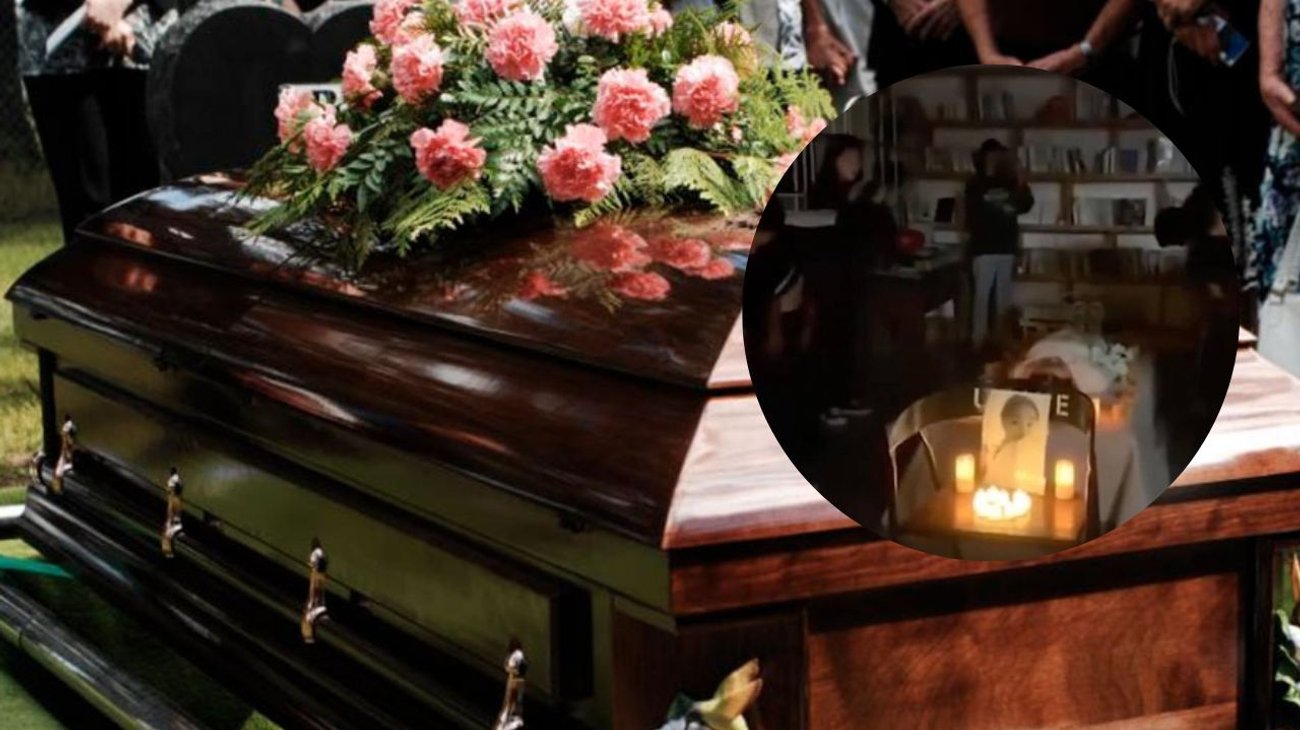 Mujer termina noviazgo de 3 años y se realiza funeral