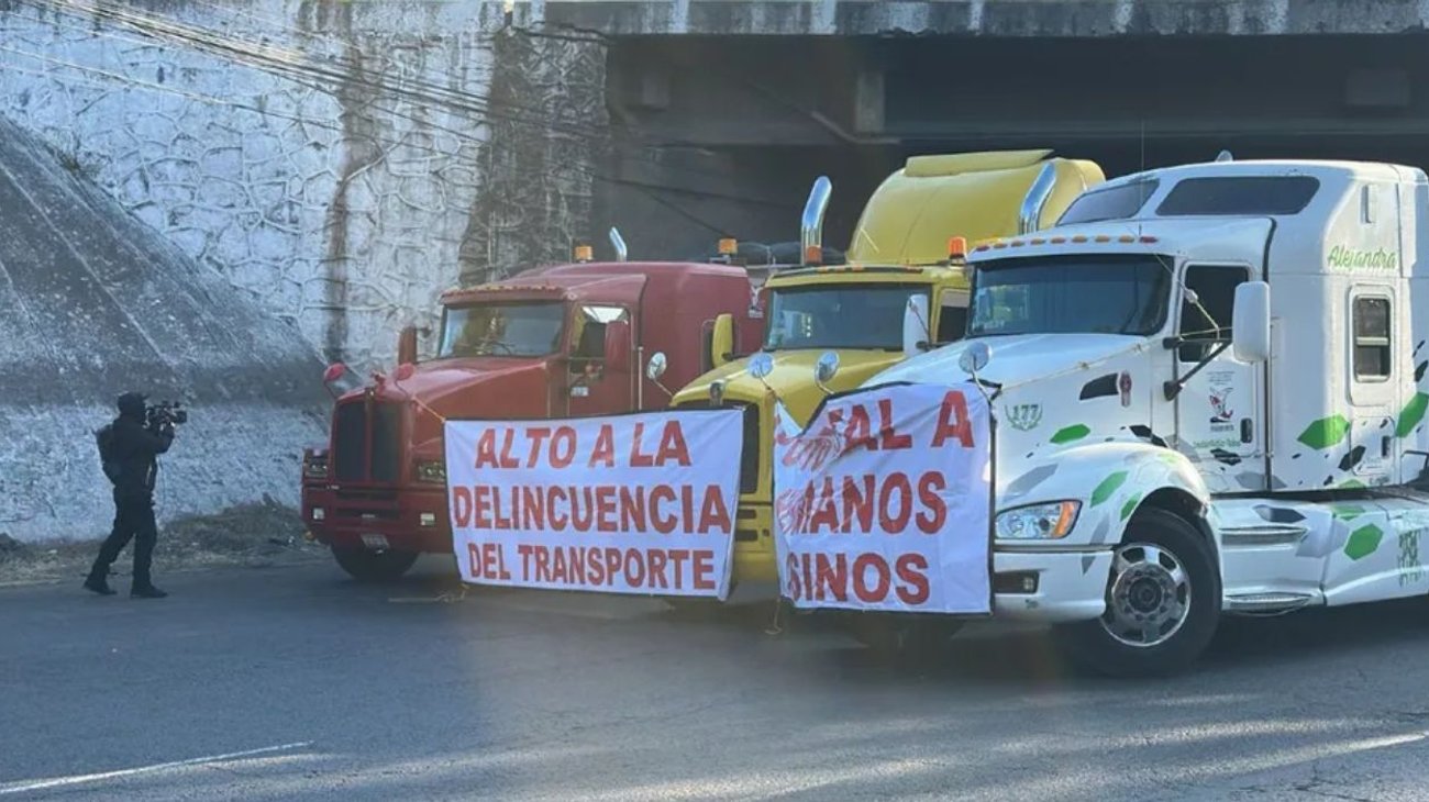 Se levantan bloqueos de transportistas en el Edomex