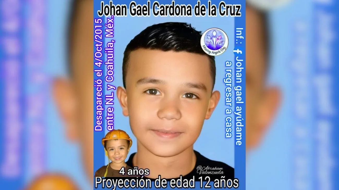 Cumple el niño Johan Gael más de 9 años sin ser localizado
