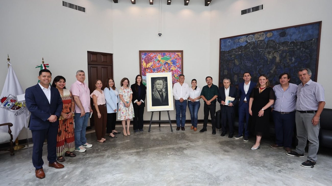 Donan a San Pedro retrato de Mauricio Fernández