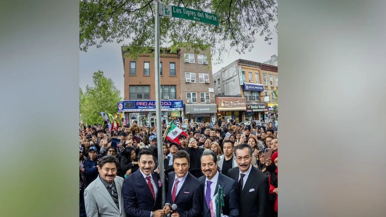 Nombran calle de Brooklyn en honor a los Tigres del Norte
