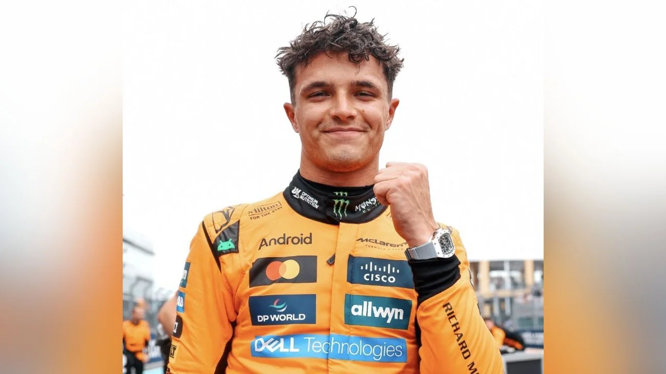 Lando Narris gana la Sprint de Miami tras caos por las lluvias