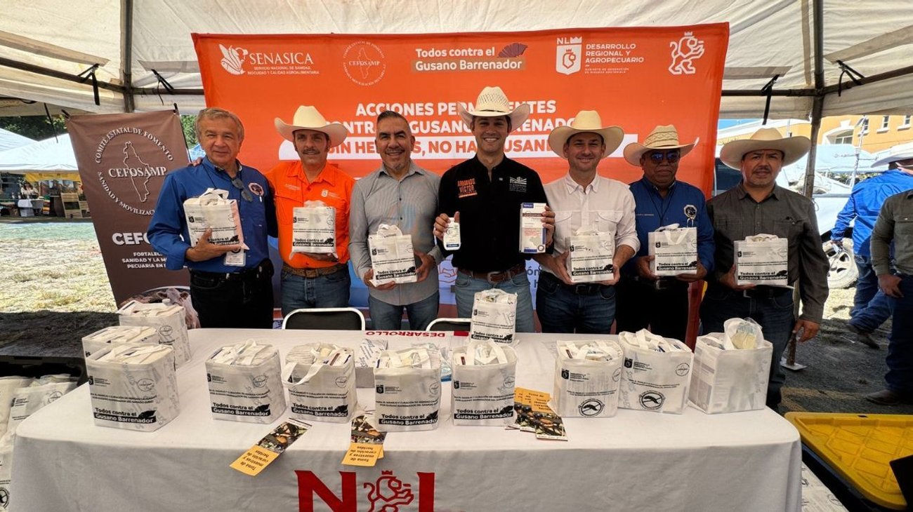 Nuevo León brinda kits a ganaderos para evitar gusano barrenador