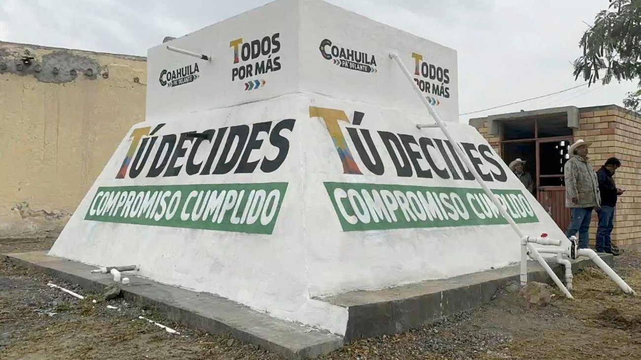 Entregan obra de agua en ejido San Juan de Amargos