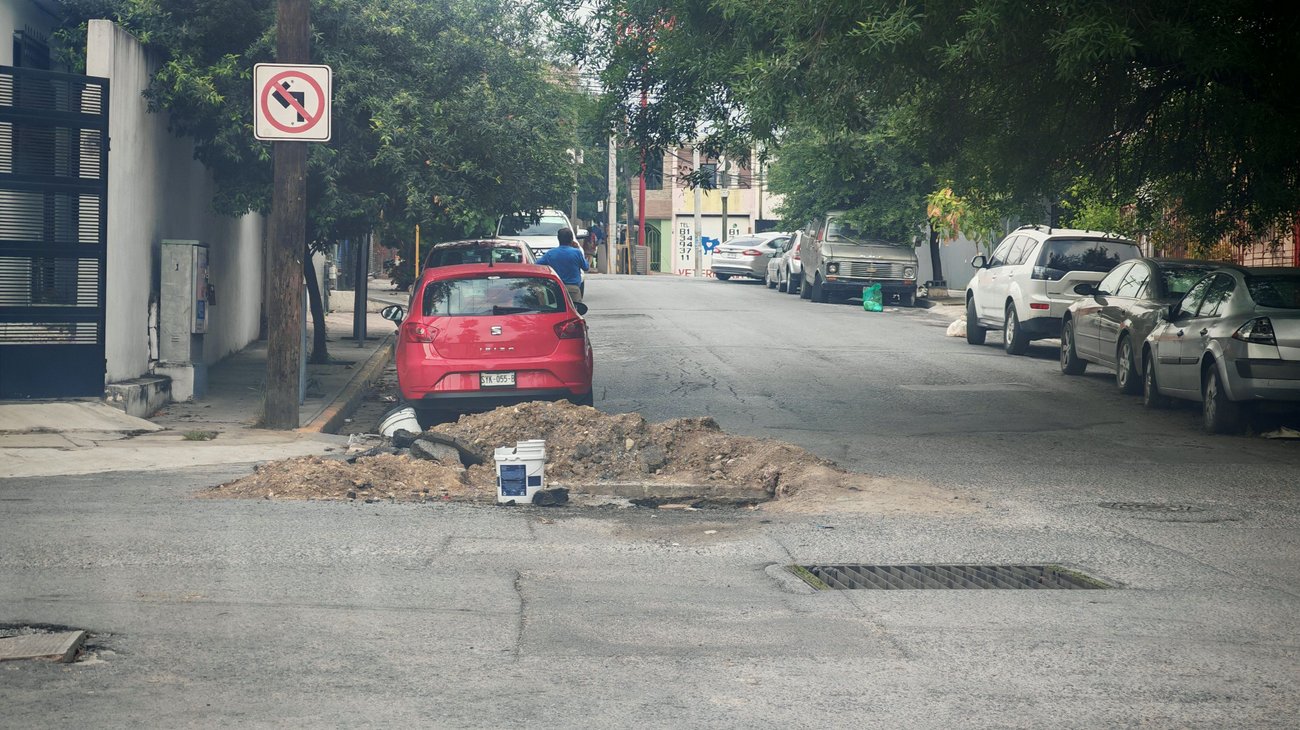 Obra inconclusa de Agua y Drenaje genera problemas en Guadalupe