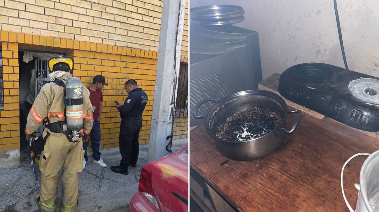 Quema olla con frijoles y moviliza a bomberos en Ramos Arizpe