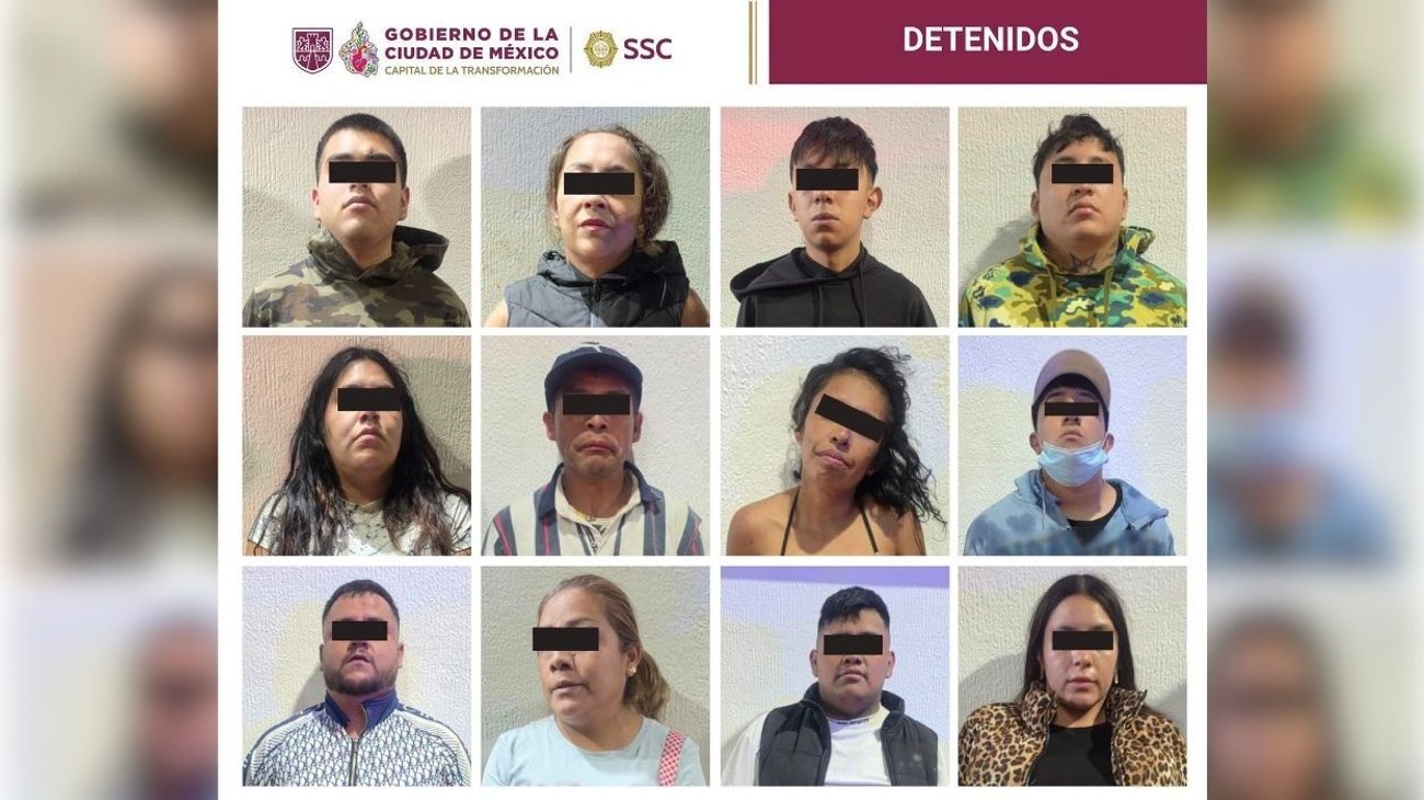 Detienen a 12 personas durante operativo de seguridad en CDMX