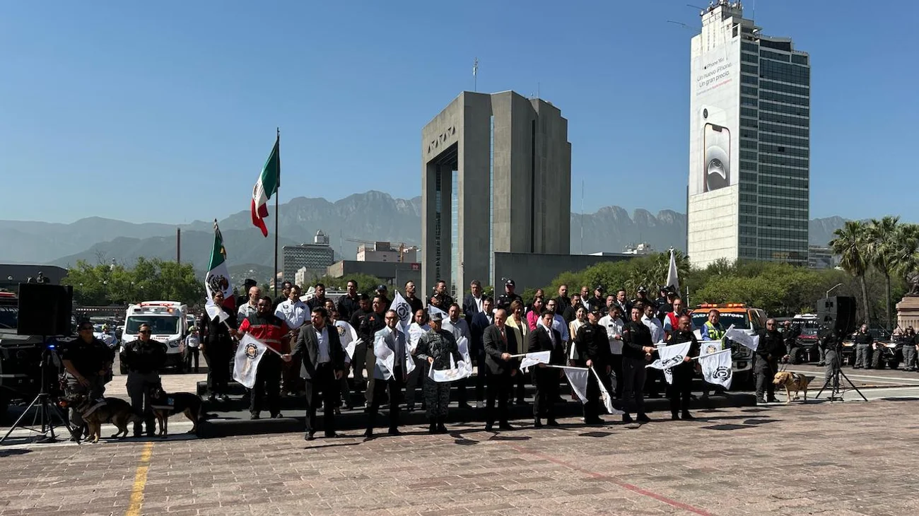 Dan banderazo al operativo de seguridad por Semana Santa en NL
