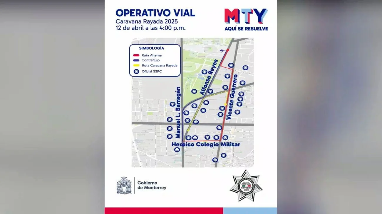 Vigilarán 220 elementos caravana rayada rumbo al Universitario