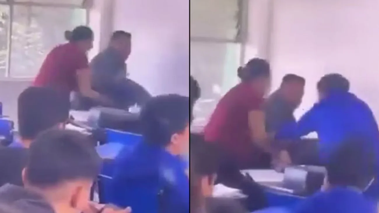 Padres agreden a maestra por reprobar a su hijo en Edomex