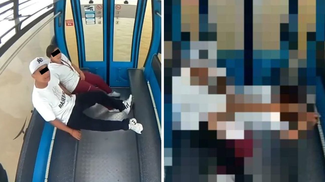 Viral: Captan a pareja teniendo relaciones en teleférico