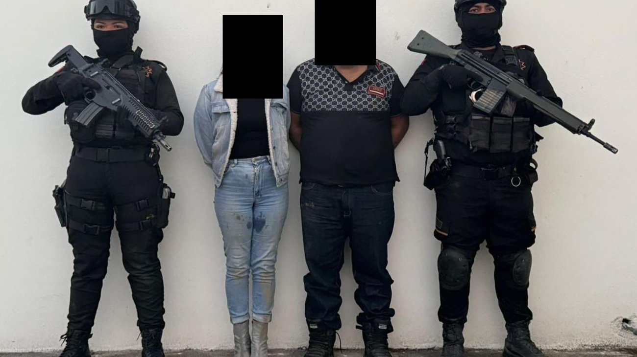 Capturan a pareja en Aramberri; les aseguran fusil y droga