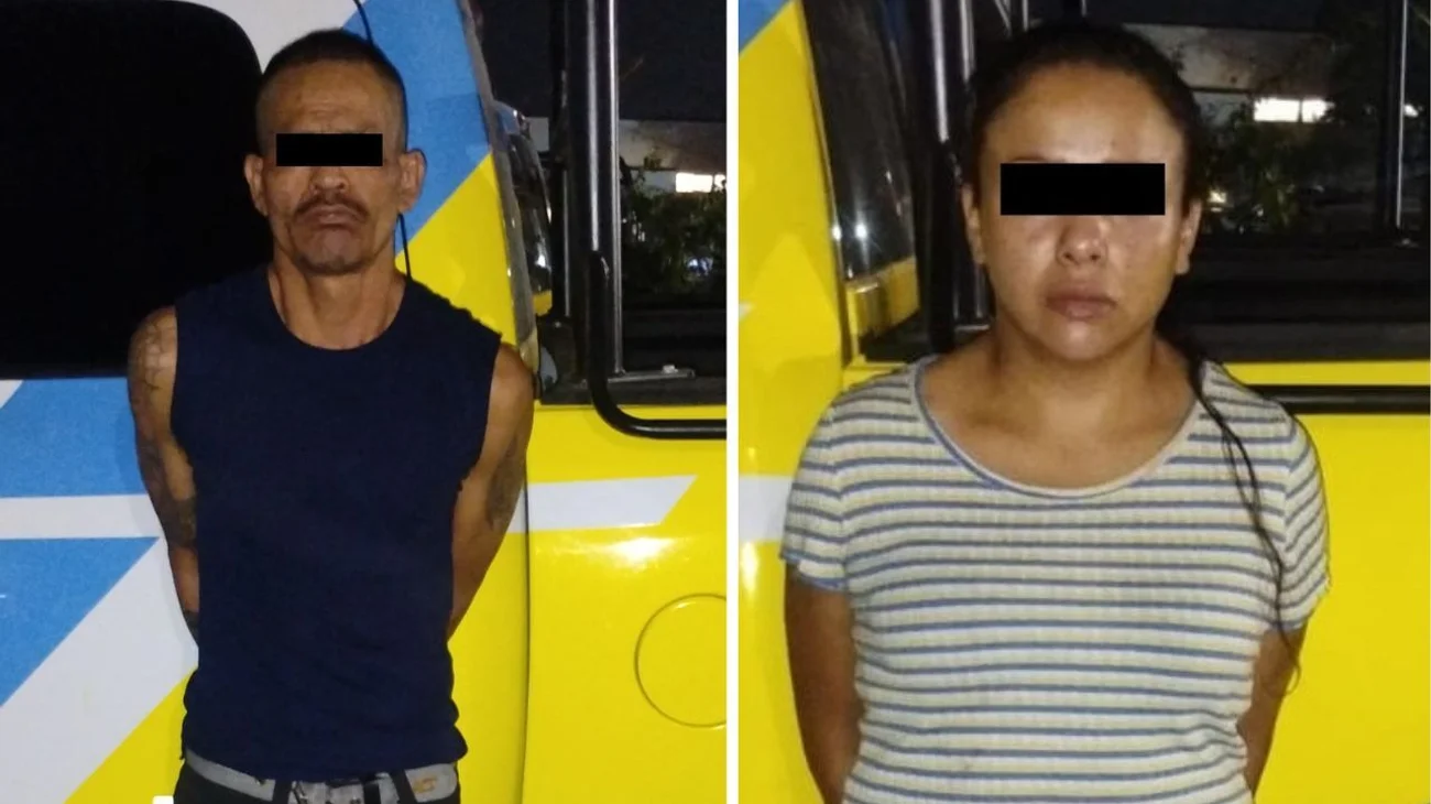 Detienen a pareja con armas y drogas en centro de Monterrey