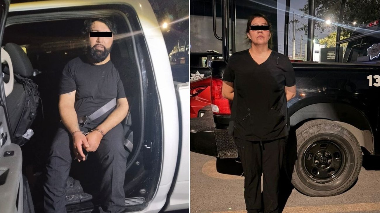 Cae pareja con droga y armas; usan camioneta con placas colgadas