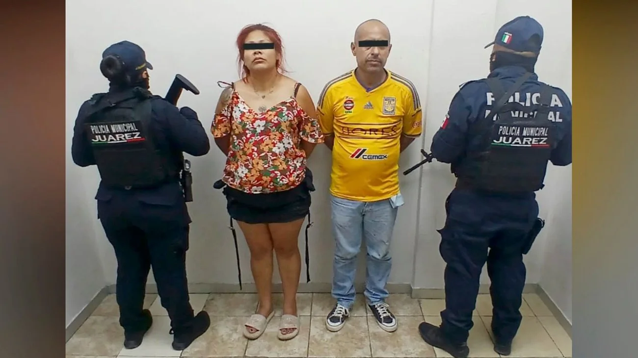 Cae pareja con droga y arma en colonia Alcatraces de Juárez