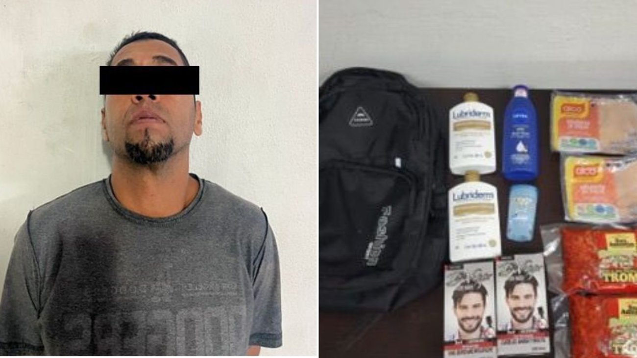 Detienen a pareja de farderos en tienda de Santa Catarina