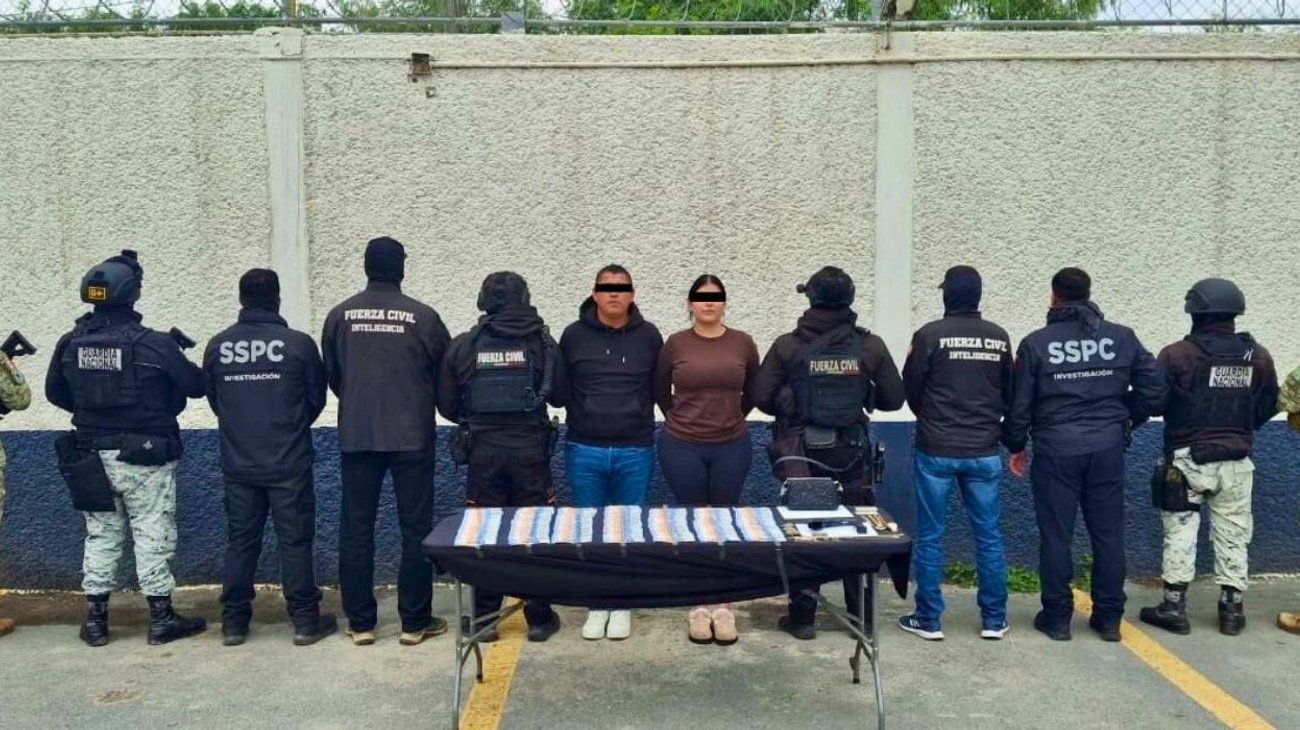 Detienen a pareja con 150 mil pesos durante operativo en Apodaca