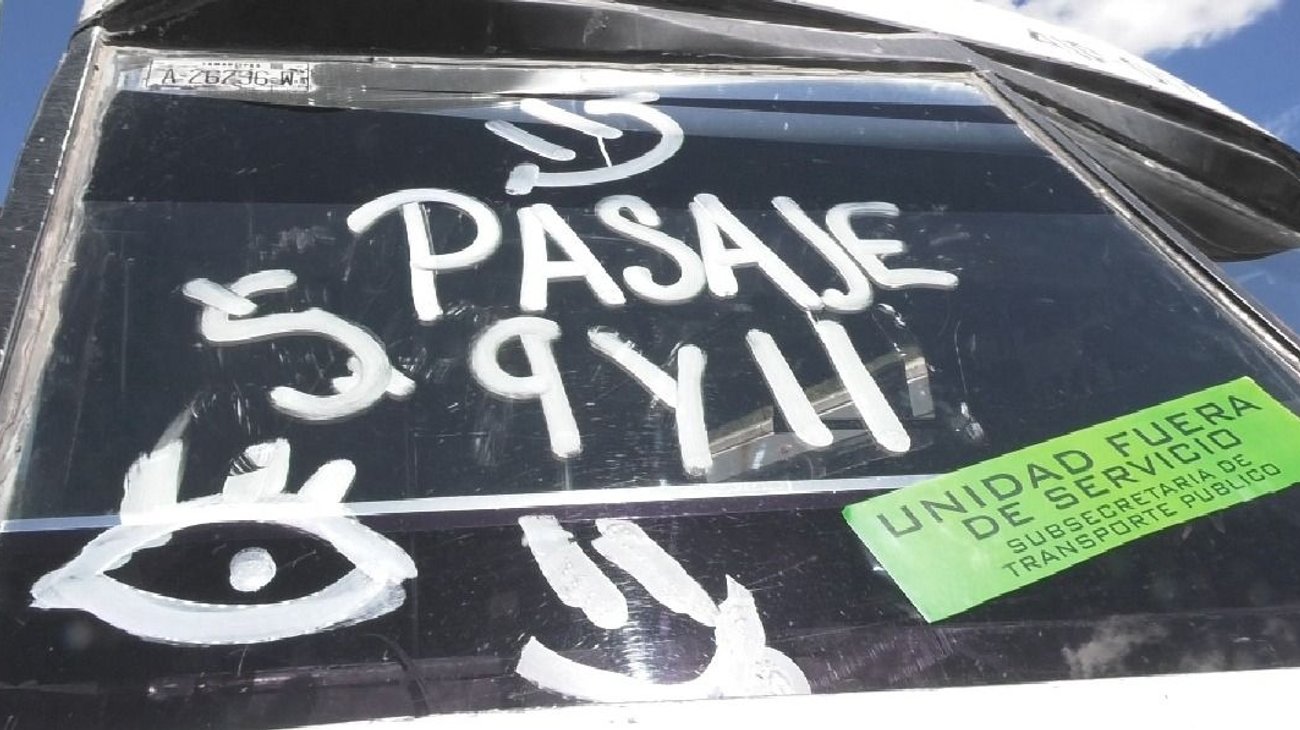 Aumentan tarifa del transporte sin estar autorizada