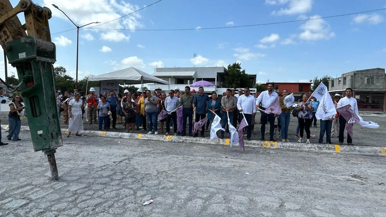 Inician trabajos de pavimentación en colonia al sur de Reynosa