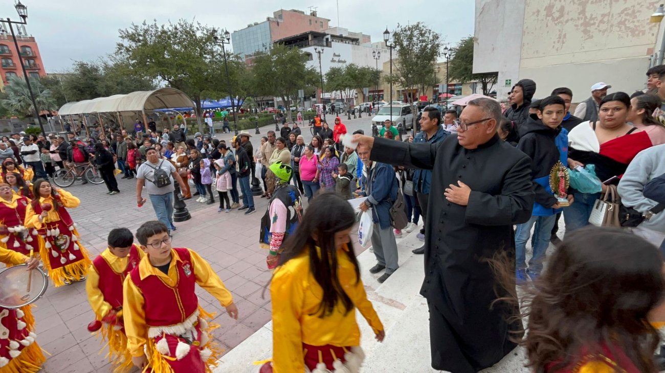 Inician peregrinaciones hacia Concatedral de Guadalupe en Reynosa