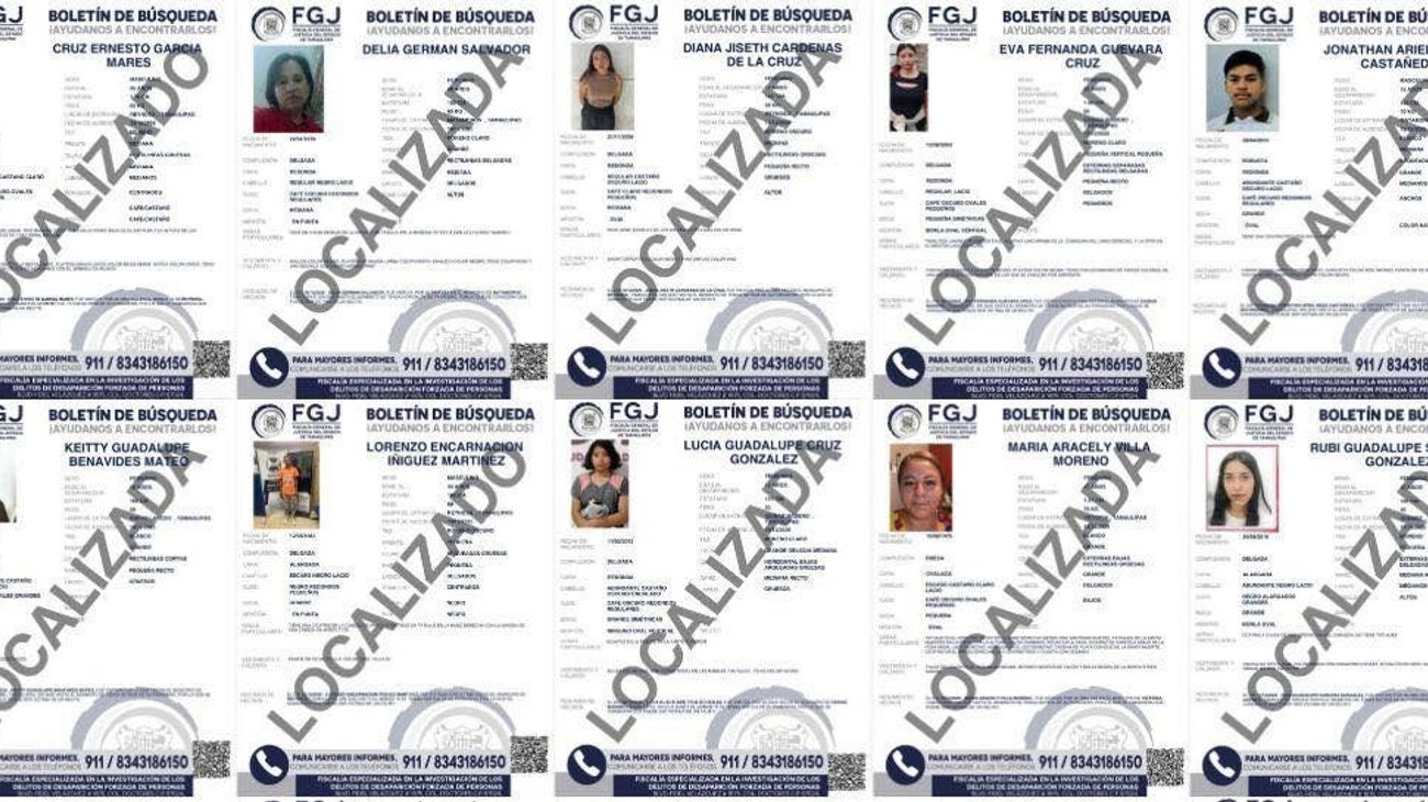 Localiza Fiscalía a 10 personas con reporte de búsqueda