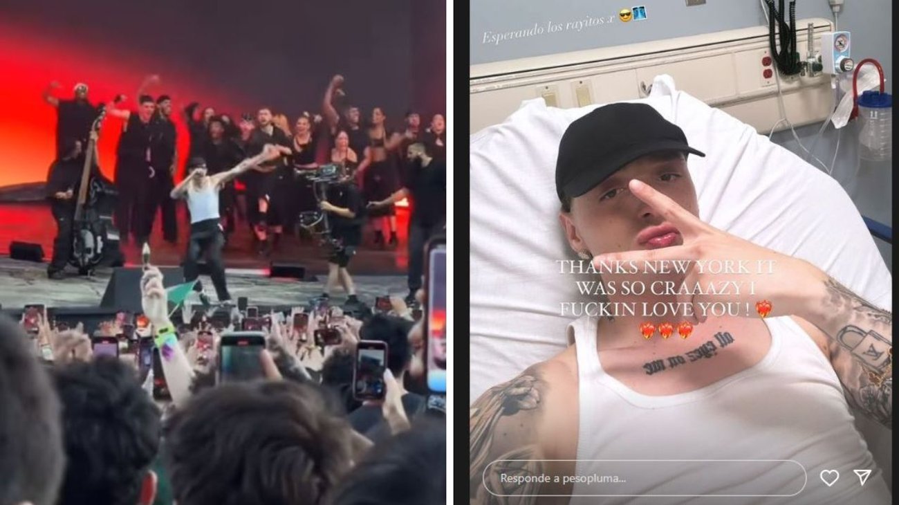 Peso Pluma sufre fractura en concierto; termina en hospital