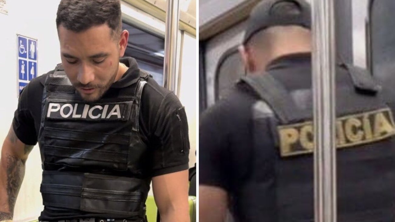 ¡Sí era policía activo! Hombre de video de Luna Bella