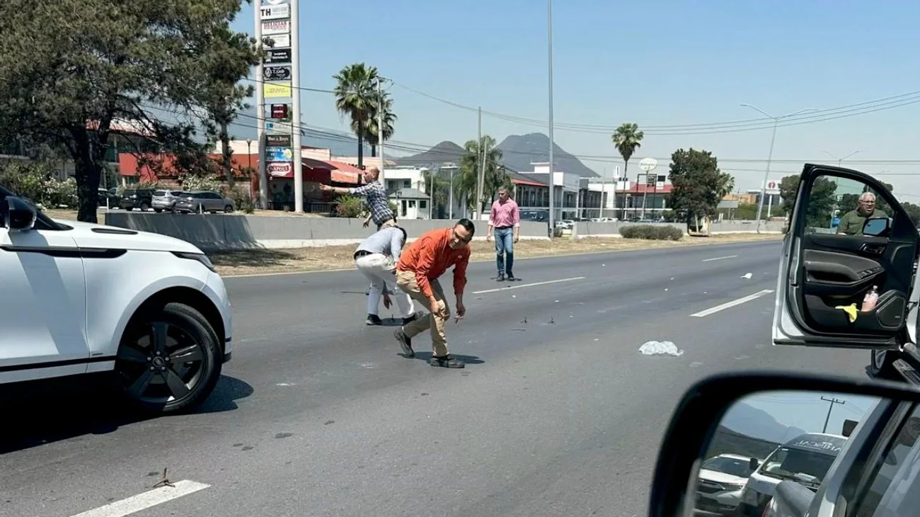 Reportan presencia de ponchallantas en la Carretera Nacional