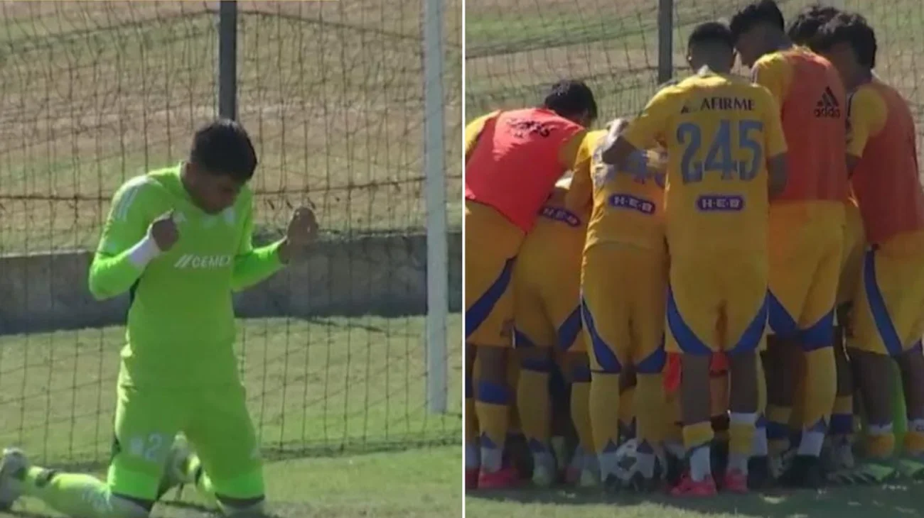 Portero de Tigres sub-19 juega pese a la muerte de su padre