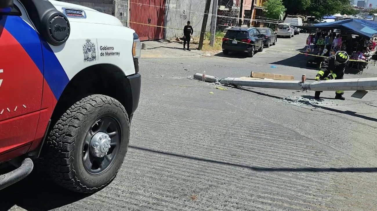 Poste que cayó y amputó pierna a hombre no pertenecía a CFE