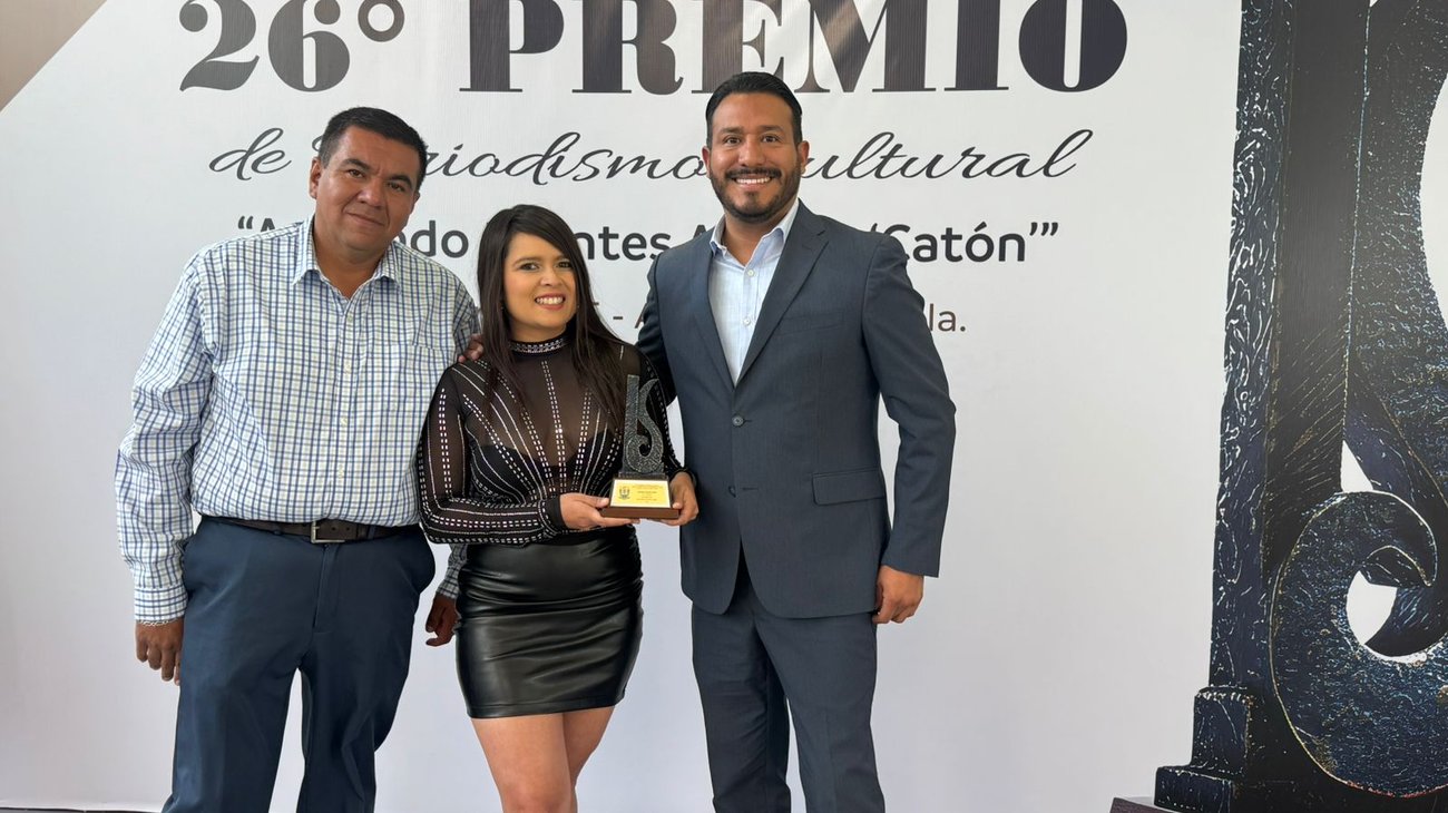 Recibe equipo de INFO7 Coahuila Premio de Periodismo Cultural 