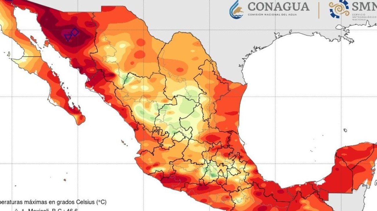 Pronostican temperaturas de hasta 45 °C para zona norte del país