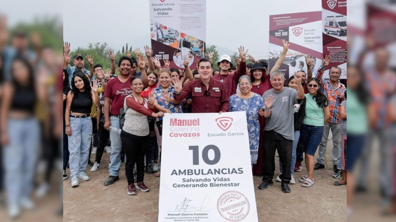 Promete Manuel Guerra Cavazos diez ambulancias para García