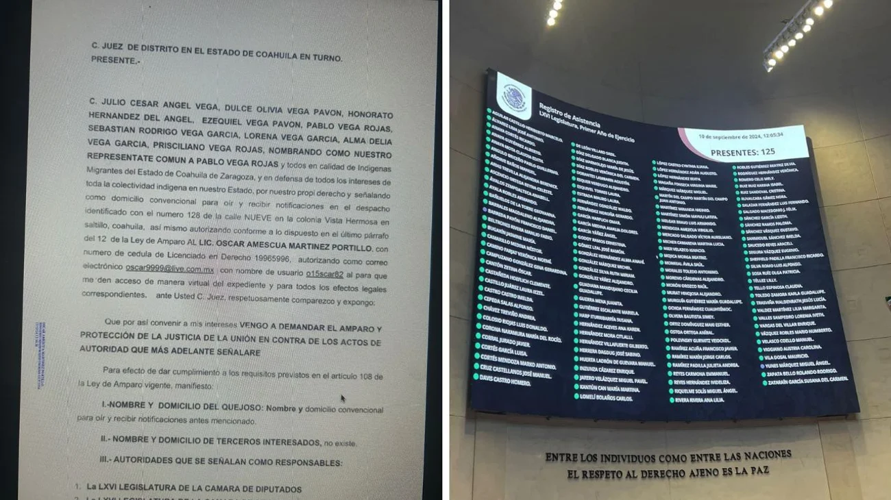 Presentan indígenas migrantes amparo contra reforma judicial