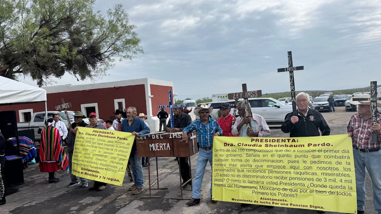 Exigen incremento a pensiones en Coahuila; buscan respuesta