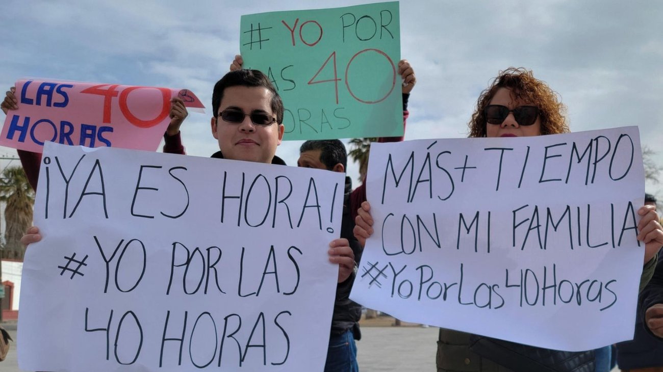 Obreros exigen reducción de jornada laboral a 40 horas