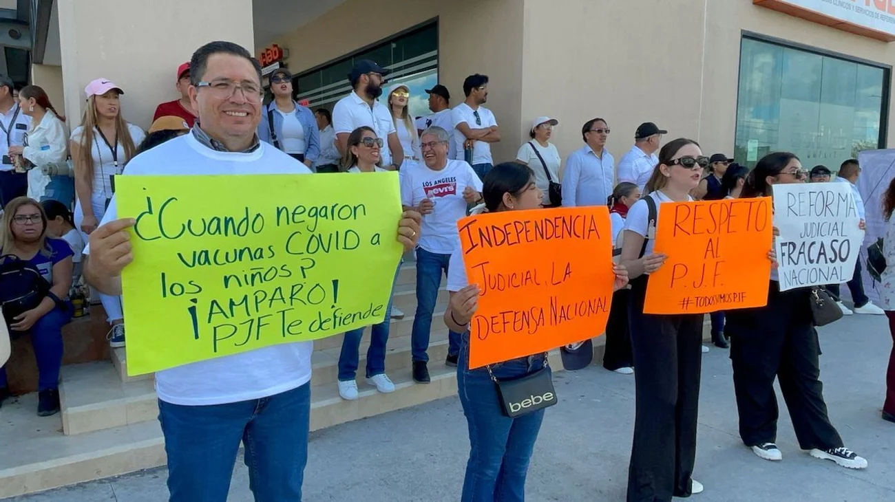 Continúan protestas contra la reforma judicial en Reynosa
