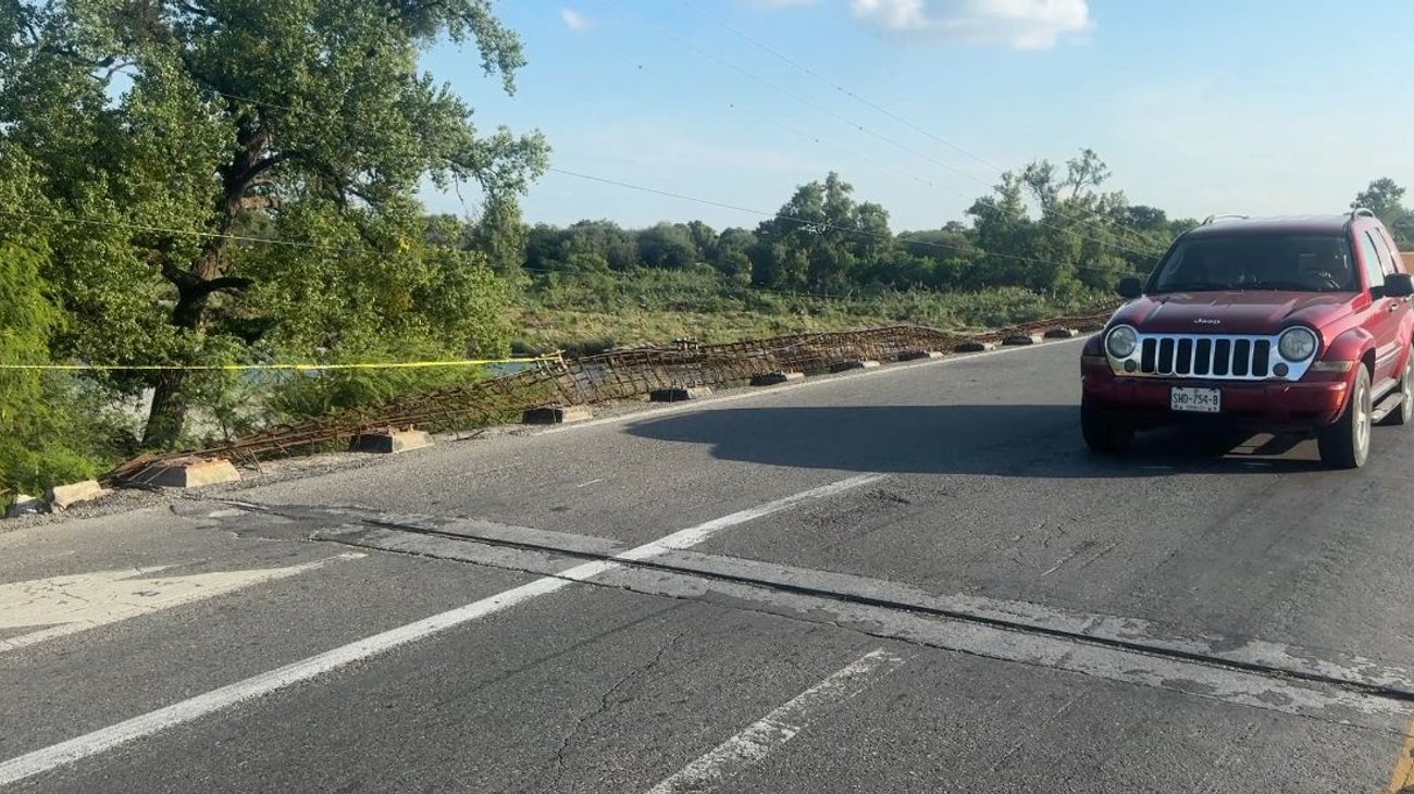 Muestra puente del poblado El Barretal un avanzado deterioro