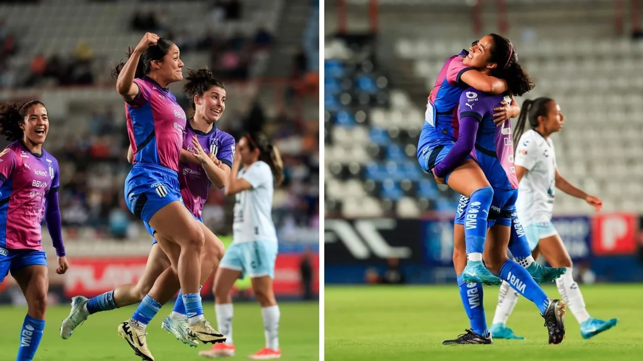 Rayadas golea al Pachuca y pone un pie en la final