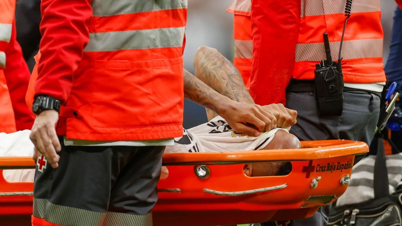 Real Madrid pierde a Militao por rotura de ligamento cruzado