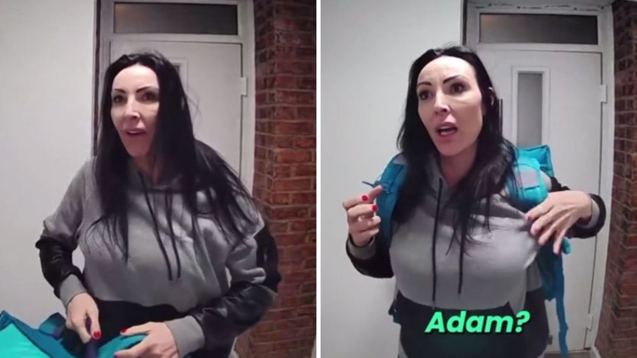 Repartidora entrega pedido y descubre a su esposo infiel