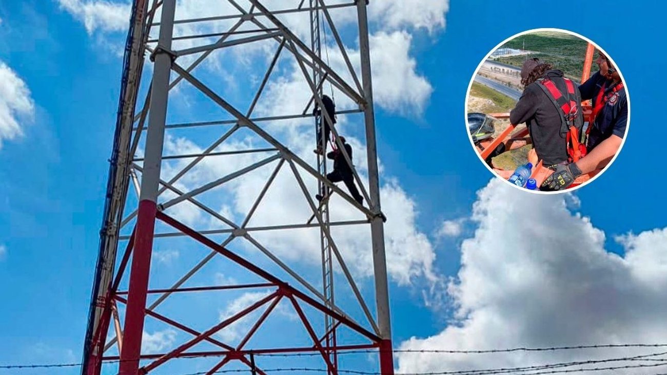 Rescatan a una menor tras subir a antena de telecomunicaciones