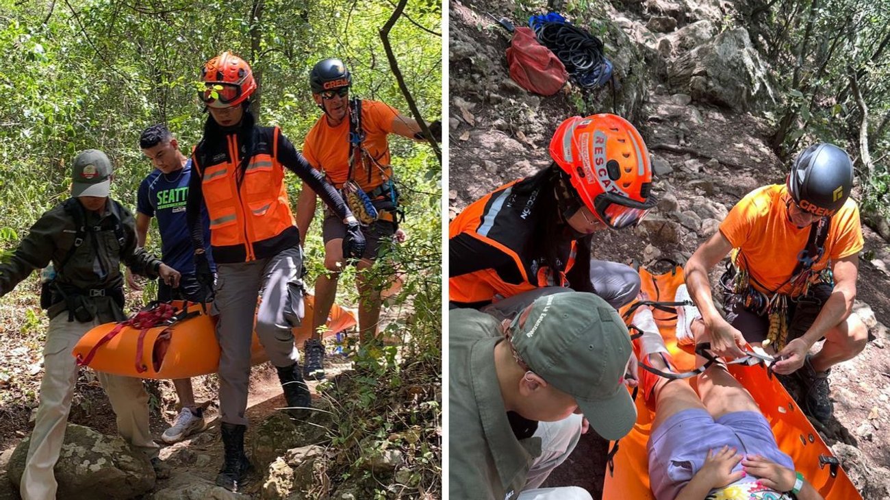 Rescatan a senderista en Parque Ecológico La Estanzuela