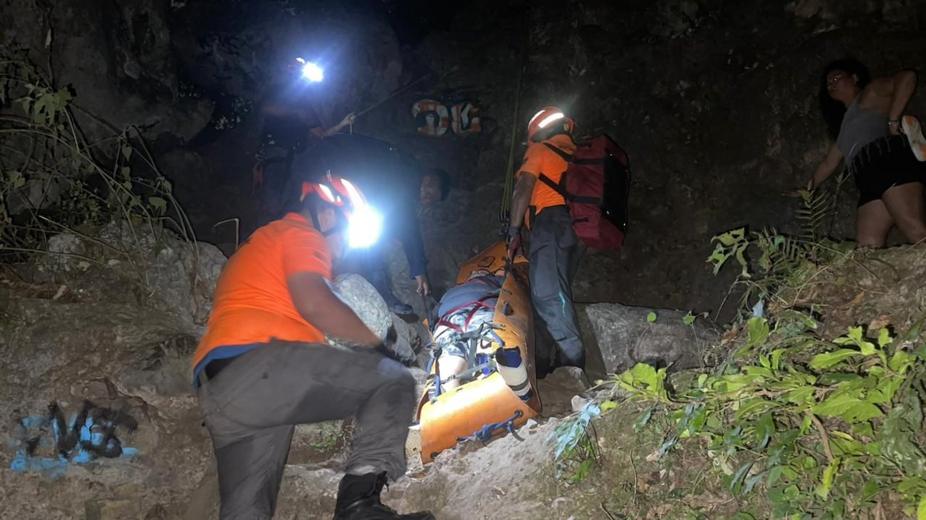 Rescatan a niño tras caer a pozo en el Cerro de la Silla