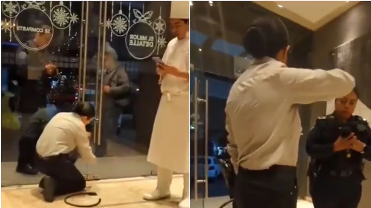 Cliente usa artes marciales para evitar robo en restaurante